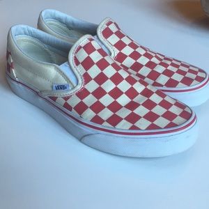 Red Checkered Vans